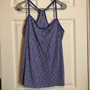 Blue Spacedye Lucy Heart Centered Cami XL GUC